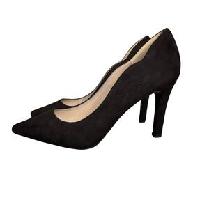 French Connection Women’s Scallop Black Heels Size 7.5 New In Box